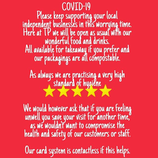 #covid_19 #safetyfirst #fivestar #tp_coffee #staysafe ift.tt/2U8cmIx