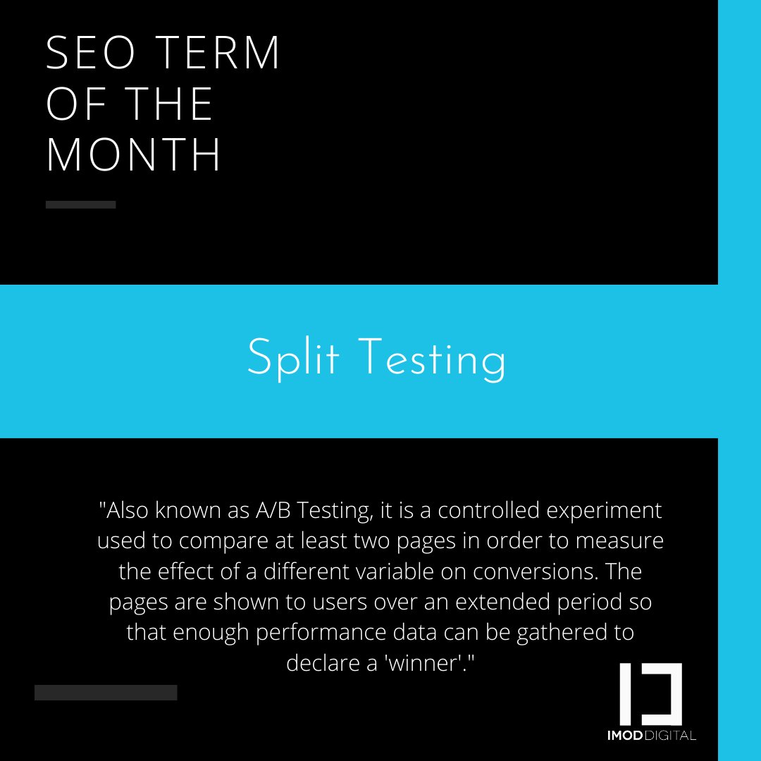 imodeducation's tweet photo. A/B Testing is the process of creating two sets of content with similar data which users interact with, and then taking the collected data over a period of time and choosing the best performing variable of the two sets.

#seo
#fyi https://t.co/JiOBudUet5