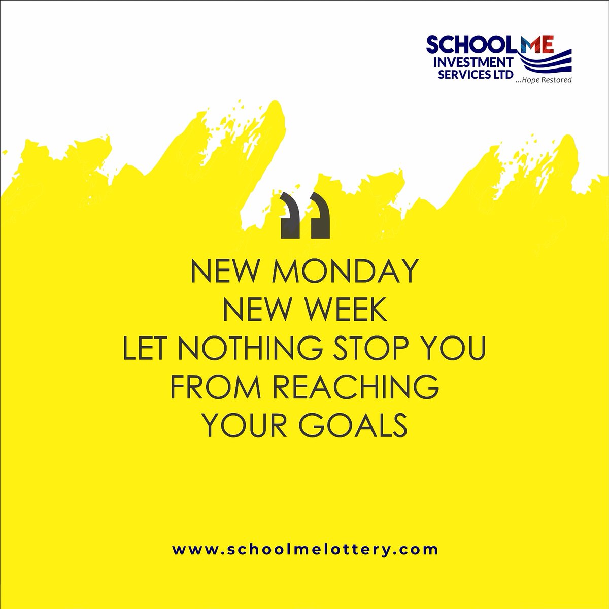 schoolmelottery's tweet photo. Have a great week!

#MondayMotivation #Lagos #schoolme https://t.co/2QjD8jDjI4