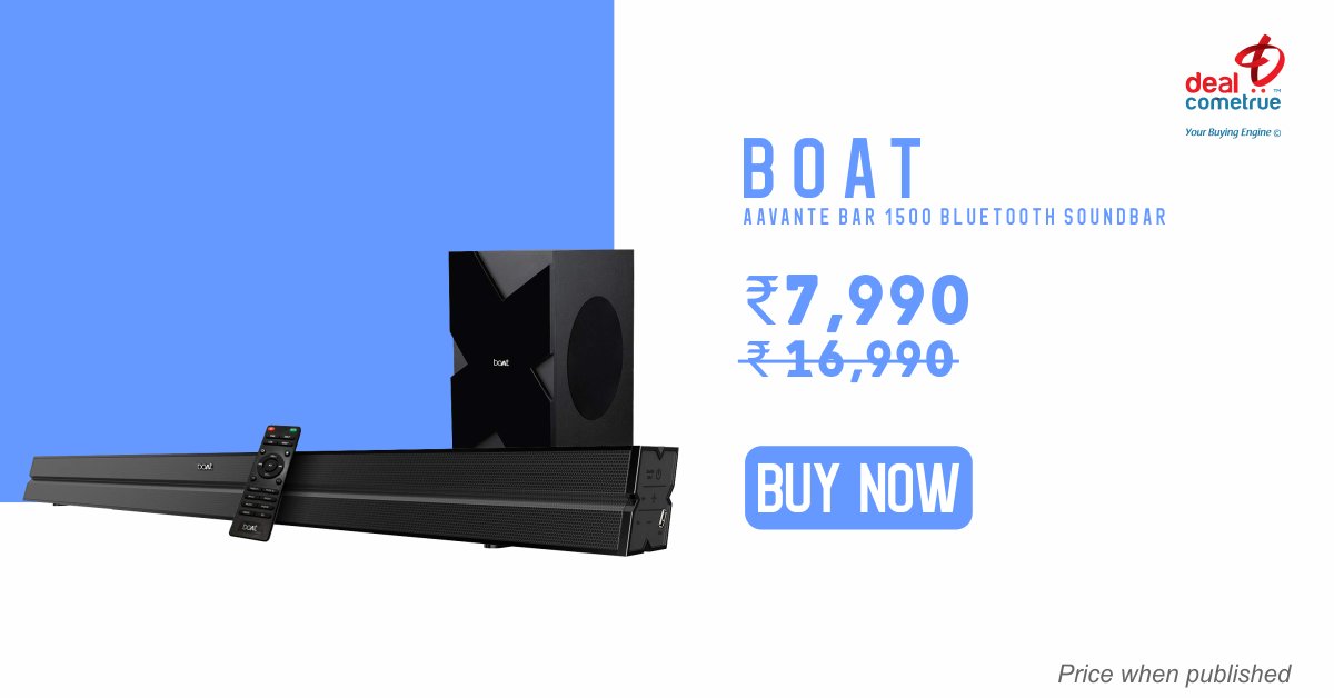 Electronic Of The Day

Buy Boat Bluetooth Soundbar @ DealComeTrue

Shop Now@ bit.ly/38VfIUq
.
.
#ElectronicOfTheDay #BestDeals #BoAT #BluetoothSoundbar #BoatSoundbar #MusicLover #BuyAtDCT #OnlineShopping #MarketPlace #ShopNow #Ecommerce #DealComeTrue #YourBuyingEngine