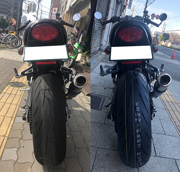 再再値下げ　Z900RS リア190タイヤ装着　純正ホイール カワサキ Z900RS CAFE ホイール関連 口コミ・動画