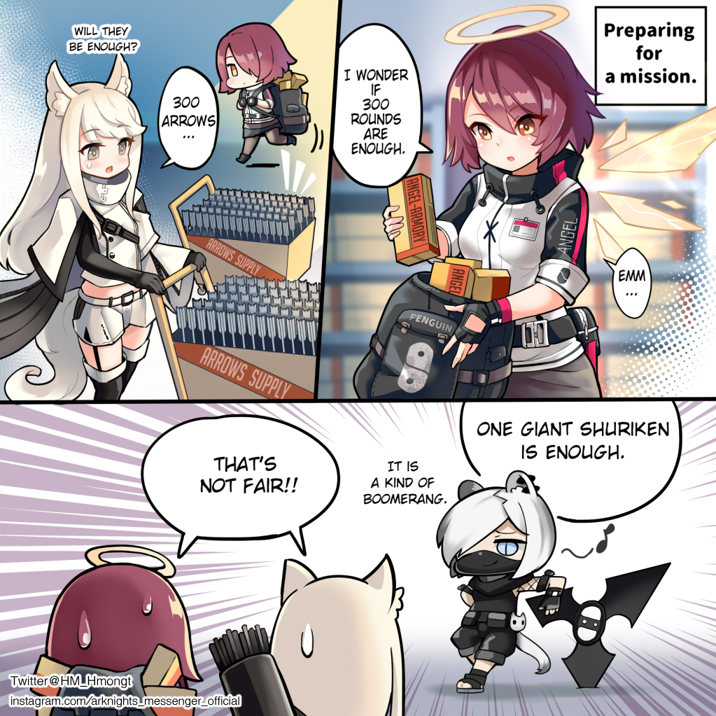 The fact of ShiraYuki's Shuriken.
「ブーメラン見たく手元に戻る」
Arknights Instagram official https://t.co/9X60XOfKs7
#Arknights #明日方舟 #アークナイツ 