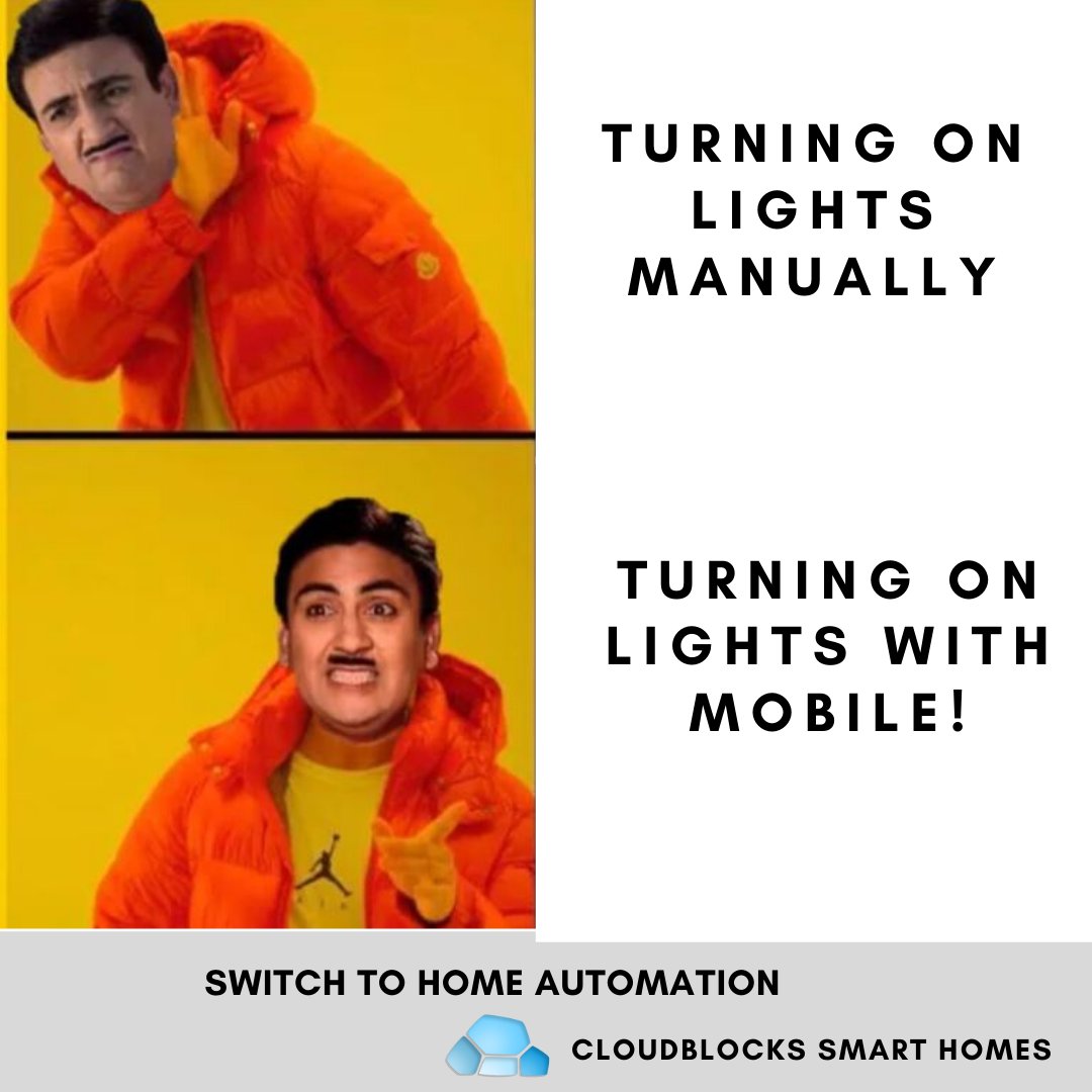 cloudblocks_cb's tweet image. Even Jethalal knows that home automation is important! 😂😂😂😂

#homeautomation #homeautomationindia #homeautomationmeme #smarthomememe