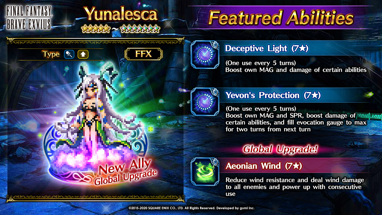 Final Fantasy Exvius Will Peace Be Finally Instilled In A World Caught In An Endless Spiral Of Darkness Set Off On A Journey With Star Player Tidus Yunalesca And Isaaru