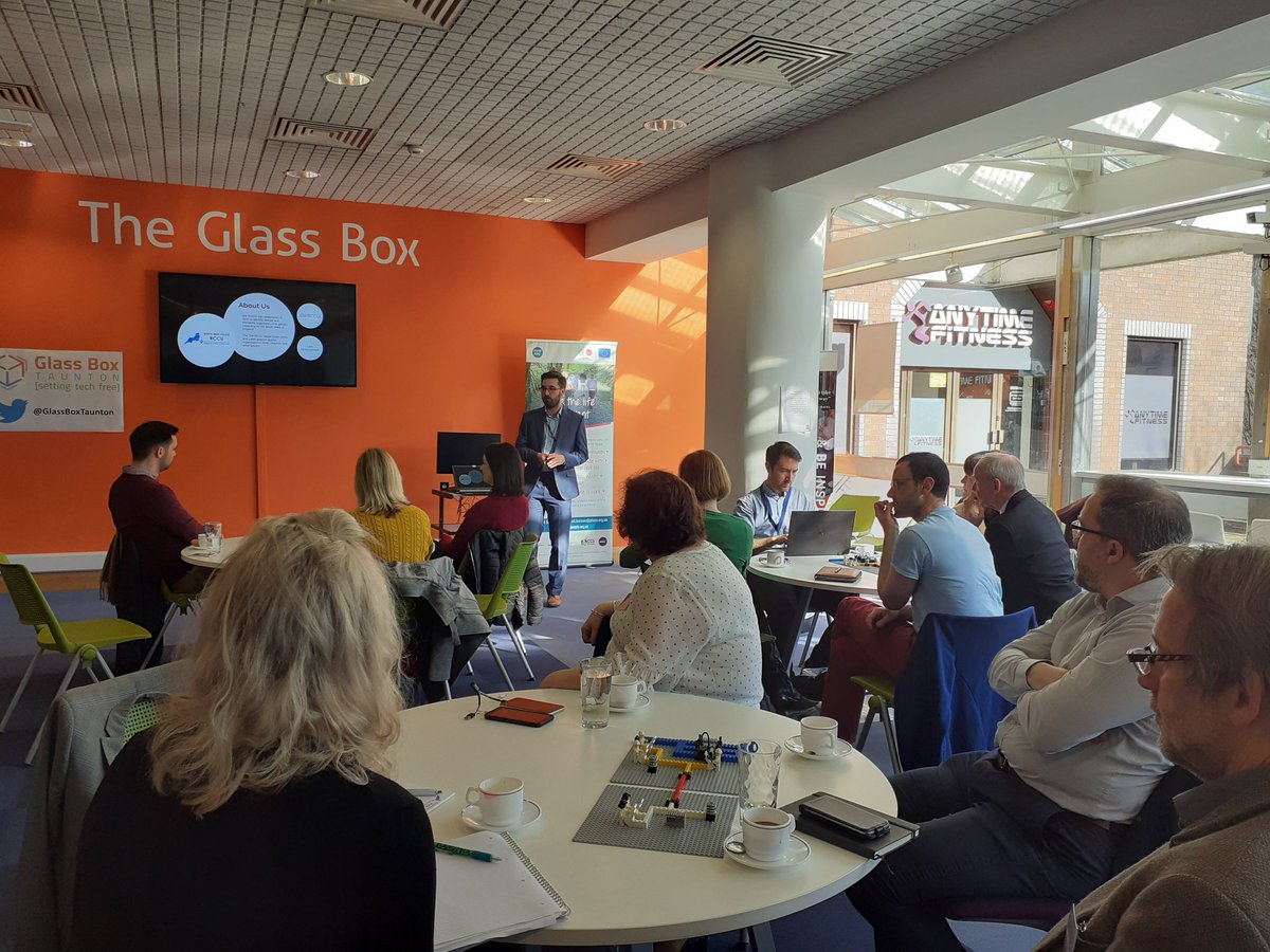 GlassBoxTaunton's tweet photo. The Glass Box is happy to welcome the South West Regional Cyber Crime Unit organised by @TauntonChamber. @SomersetLib @DigitalTaunton #cybercrime #Somerset #Taunton #SWRCCULego #LEGO https://t.co/ebdEl5YmpR