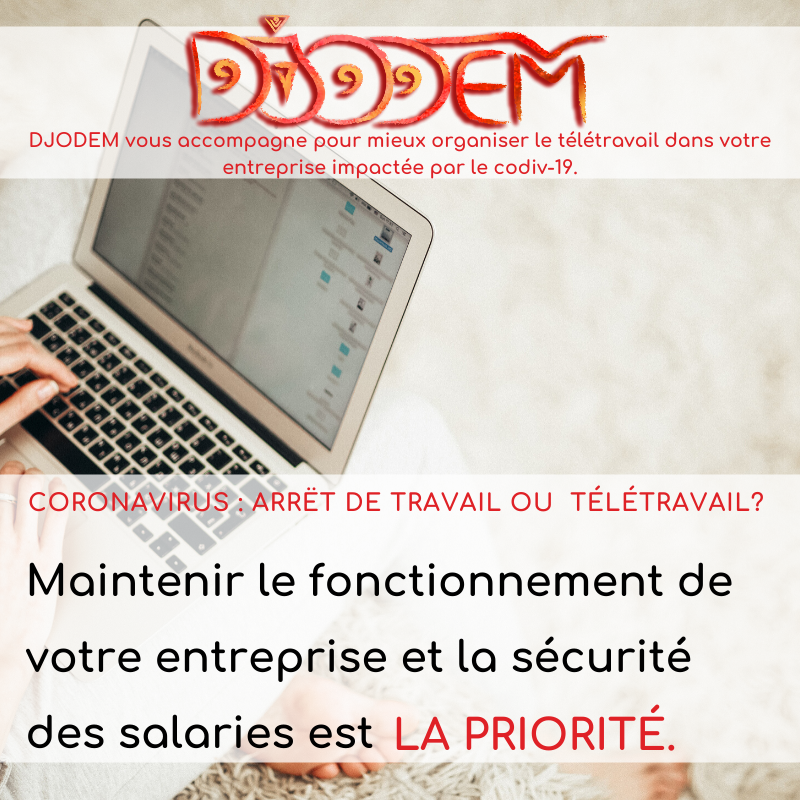 JCNNEME's tweet photo. Depuis ce lundi, toute l’équipe de #DJODEM est en #teletravail. Tout en prenant ces mesures de précaution face à l’épidémie du Covid-19, nous nous sommes organisés pour continuer à faire du #numerique votre avantage grâce à tous les instruments à distance qu’offre le numérique. https://t.co/9qyZiV3tyC