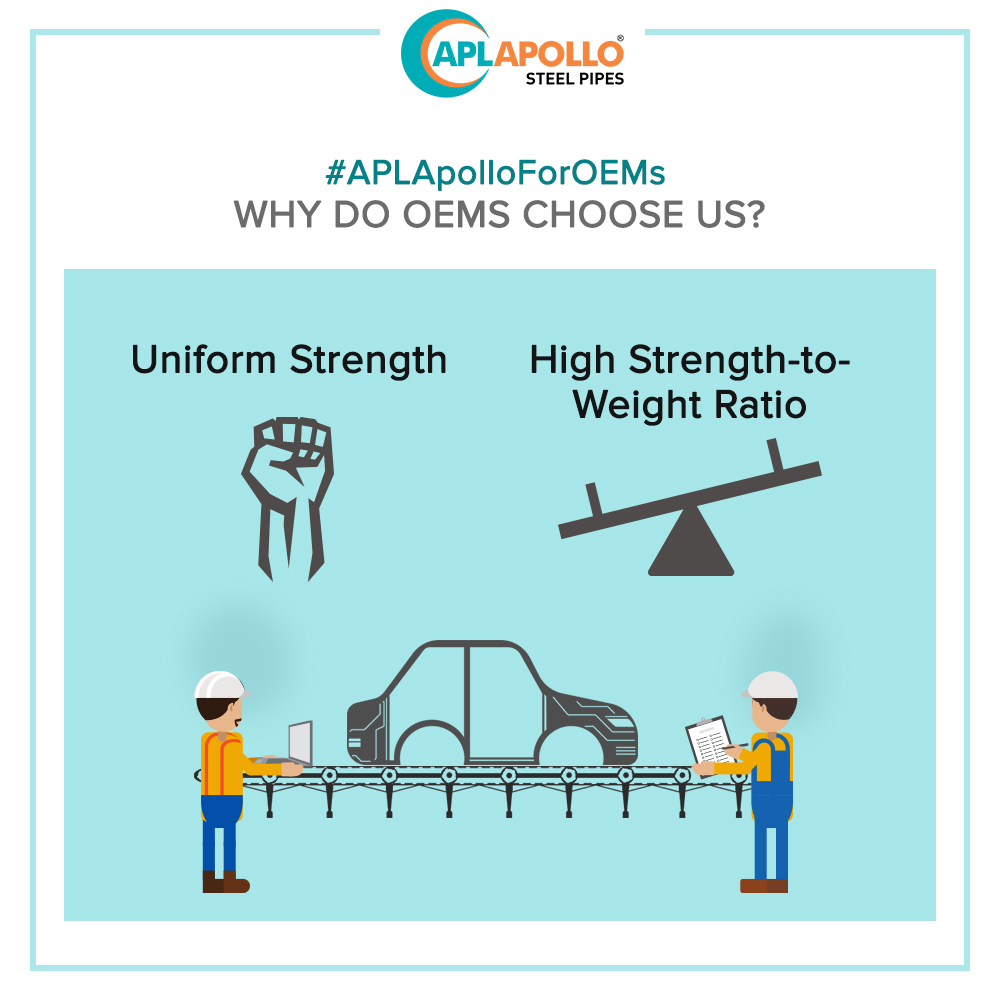 aplapollo_tubes's tweet photo. Durable and innovative products make us the preferred choice for OEMs. 
#StrengthLikeSteel #APLApolloForOEMs #APLApollo https://t.co/X4KAoJjvrk