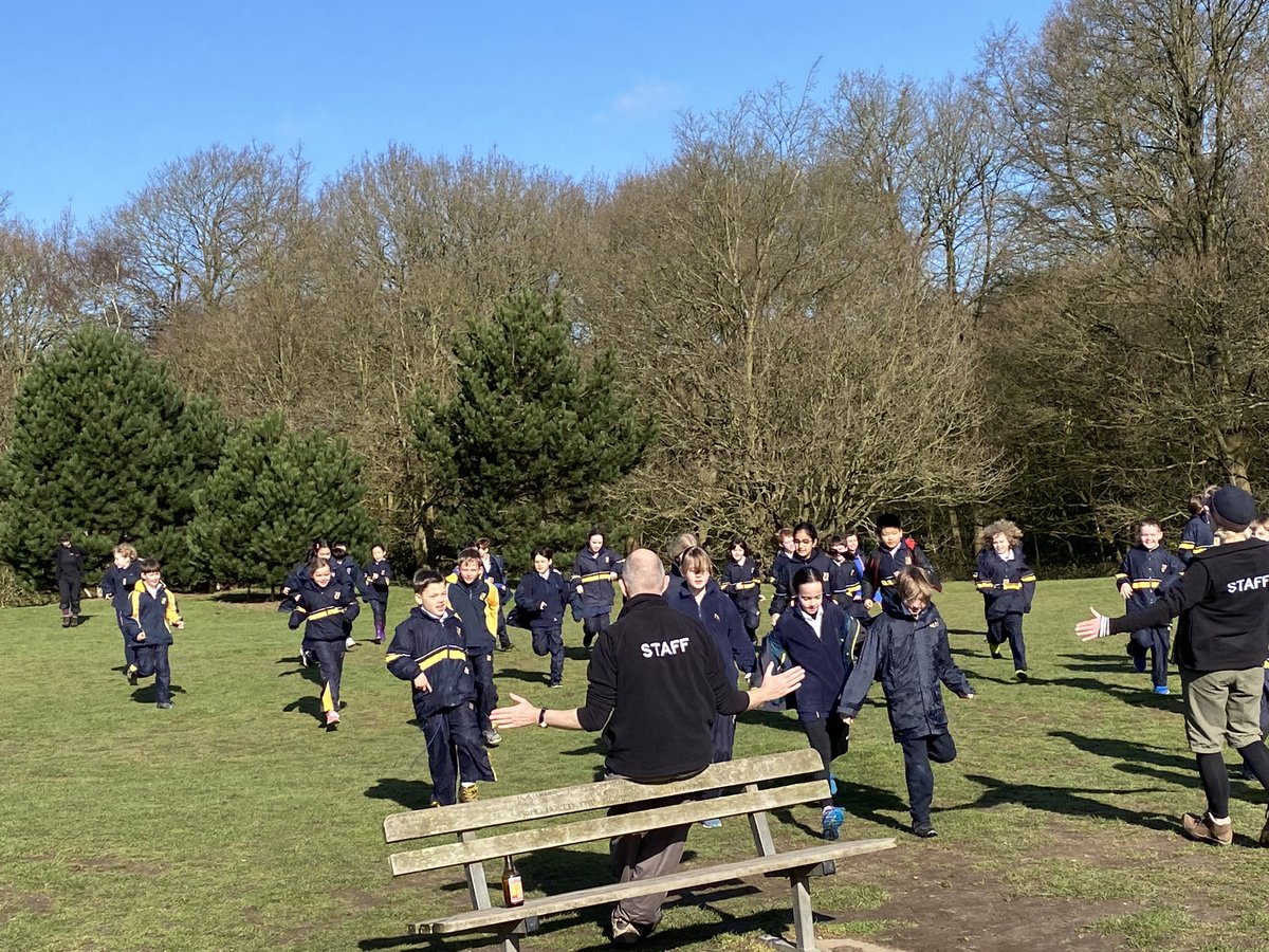 1, 2, 3 run to me! Year 5’s trip to Wimbledon Common is underway #FPSYear5 #WolfBrother #sunshine