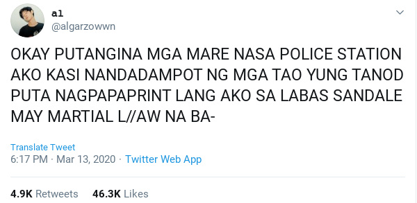 Reports of taking people to the police station.CTTO