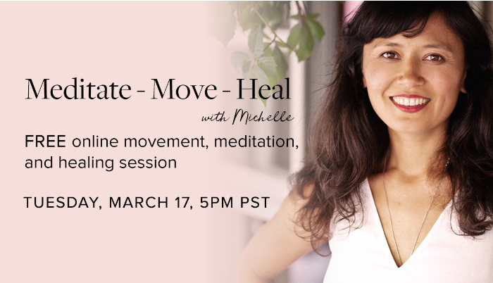 BouleMichelle's tweet photo. Free Online Workshop! Meditate-Move-Heal 💫 Sign up to join me and others Live this Tuesaday or get the recording sent to your inbox. I so look forward to connecting with you and others during this time! - https://t.co/23BcXVLMe2 https://t.co/Cp8VSGEIwv