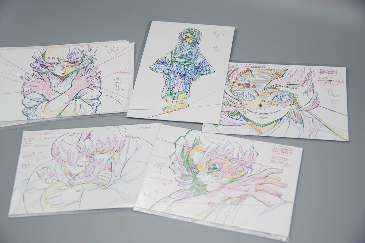 鬼滅の刃 累　展示原画ポストカード　絵巻　カフェ　ufotable 鬼滅 鬼滅の刃 累 展示原画ポストカード 絵巻 カフェ ufotable 鬼滅 ufotable on