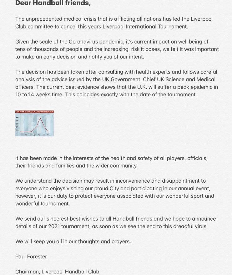 Announcement from Liverpool HC Committee