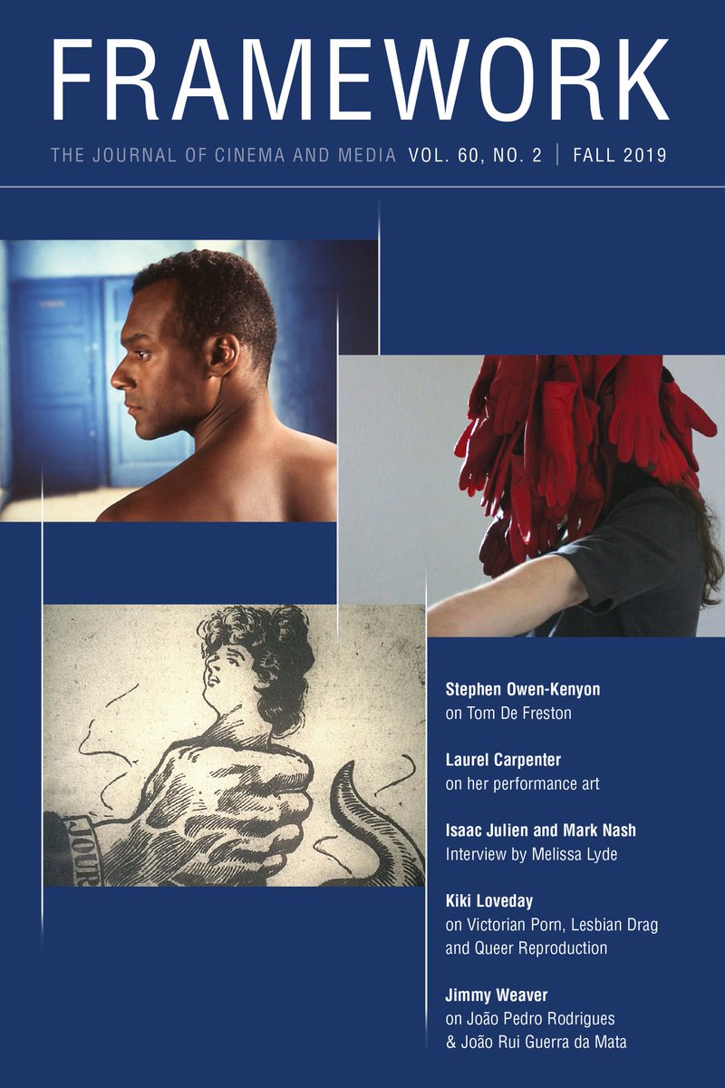 oozelumbird's tweet photo. My piece in FRAMEWORK 60.2 is out now - 'DOSSIER: On the Art of Performance Art

Choking on the Splinters: Art, The Body, and Processes of Adaptation in the Work of Tom de Freston
Stephen C. Kenyon-Owen' 

Quite chuffed. 

https://t.co/Rwbom1kivL https://t.co/xvryZWPnYw