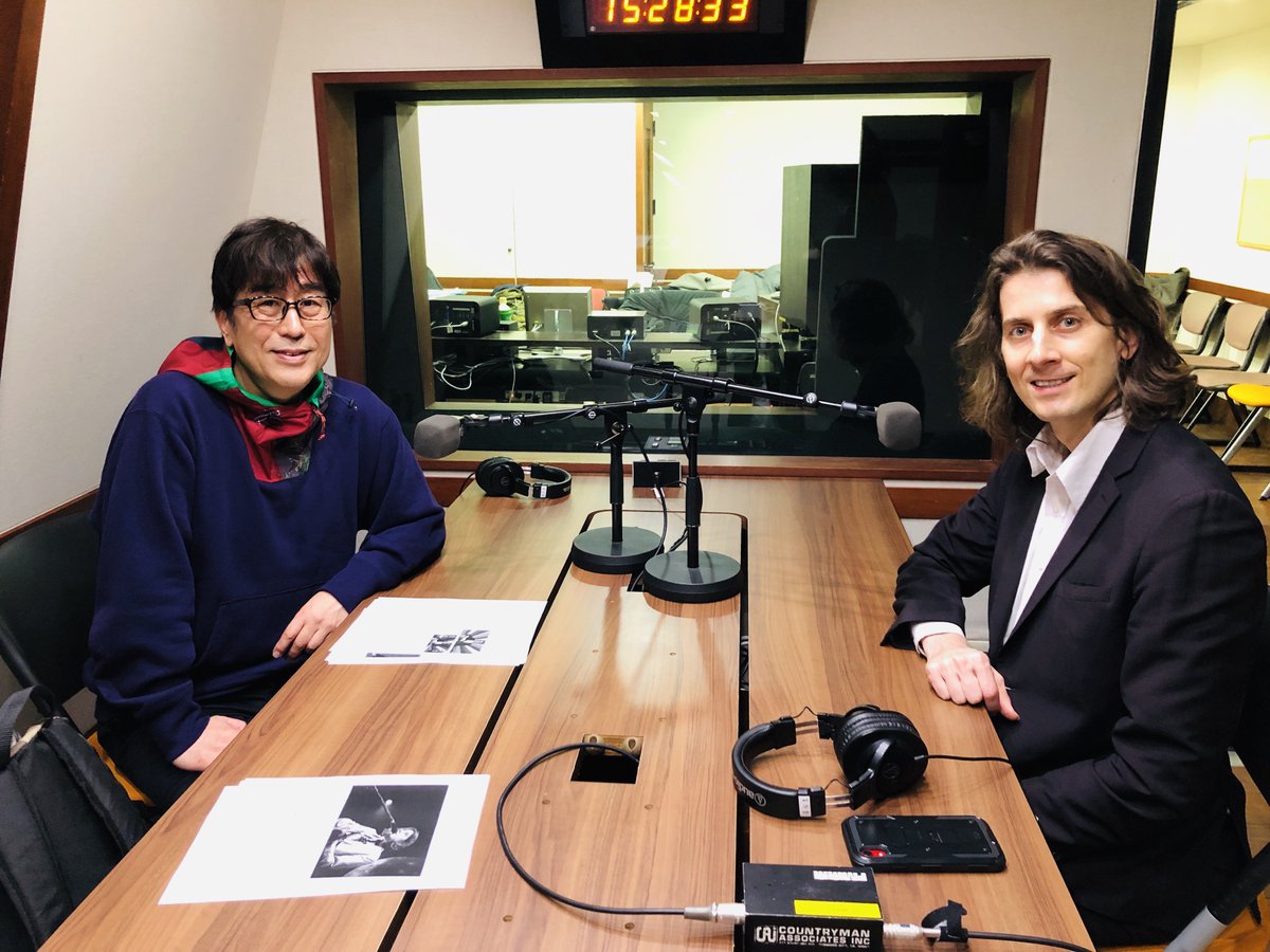 CapitalGuitar's tweet photo. So stoked to be featured in a long-form radio conversation with legendary producer #MasatakaMatsutoya . Part 1 airs this Friday 5:30pm (Japan time) on #TOKYOFM  and/or listen online: https://t.co/pOLAx8ZNgF 
THANK YOU! https://t.co/pRueuxna4M