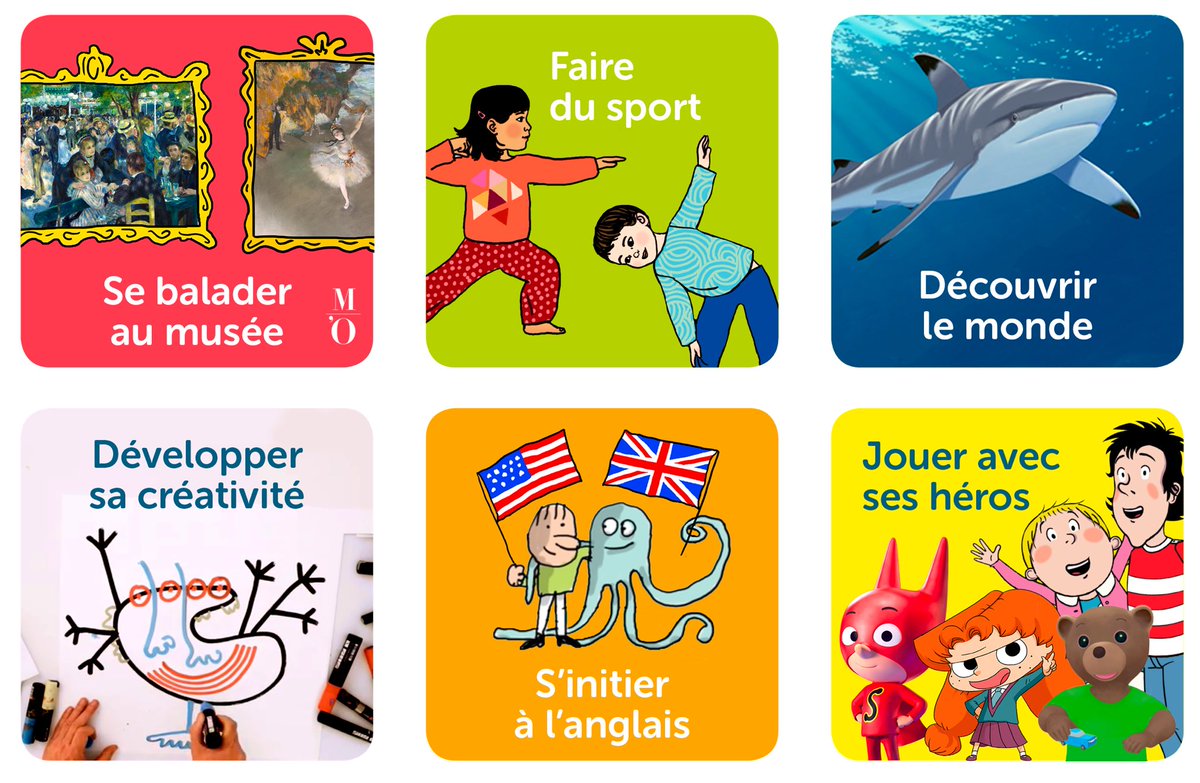 bayam_fr's tweet photo. Bayam est offert le temps du confinement ! Nous vous avons concocté un programme d’activités culturelles et ludo-éducatives pour occuper vos enfants: balades virtuelles au musée, activités manuelles et artistiques et des surprises quotidiennes avec Mortelle Adele. À tout de suite https://t.co/r986oYUFUO