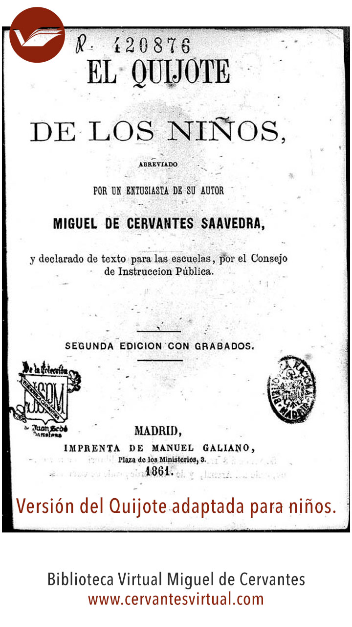 Bvmc в Twitter Especial Don Quijote Quedateencasa Empezamos Con La Versión Para Niños El Quijote De Los Niños Abreviado Por Un Entusiasta De Su Autor Miguel De Cervantes Saavedra Https T Co U9aaodbogc