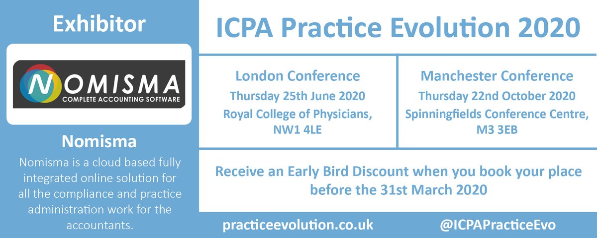 Reserve your place at Practice Evolution 2020 where <a href="/_nomisma_/">Servant</a> will be exhibiting #London #Manchester #PracticeEvolution ow.ly/fAOV30q8pBx