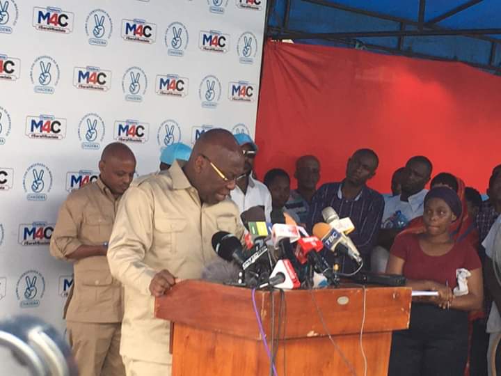 ya_chadema's tweet photo. “...Sisi tulipoyataka maridhiano ya Kitaifa  hayakuwa kielelezo cha uoga, ilikuwa kielelezo cha kuitaka amani katika nchi yetu kwa sababu tunaona tunakokwenda siko…”.#MheFreemanMbowe.

#MkutanoNaWaandishi. https://t.co/fa0zKzrY5w