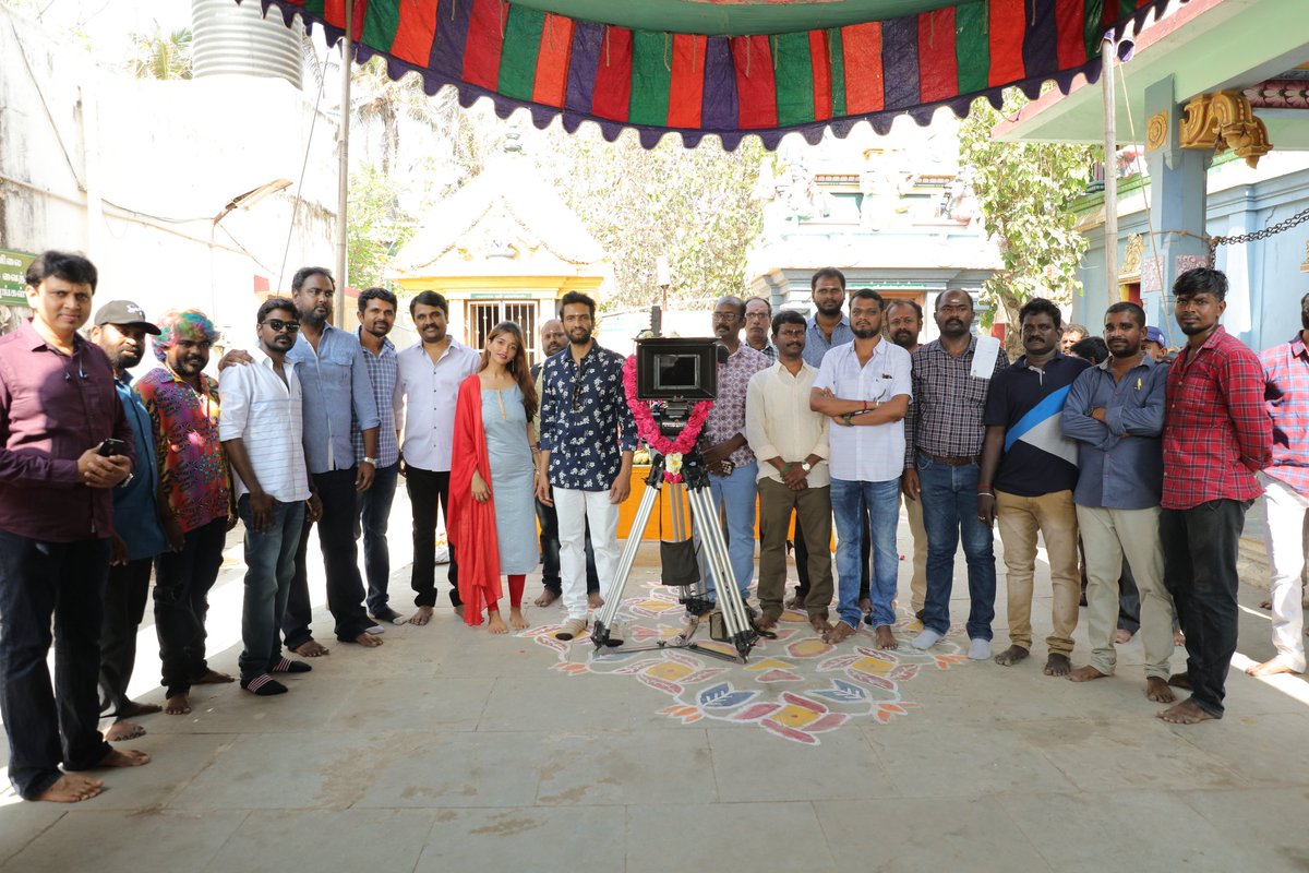 iamsanthanam's tweet photo. Happy to announce that I've begun shooting for my next wholesome entertainer with #A1DirectorJohnsonK 
#SanthanamNextBegins

#LarkStudios #KKumar #AnaikaSoti @Music_Santhosh @proyuvraaj 👍😊 https://t.co/CDK8Rh9LOo