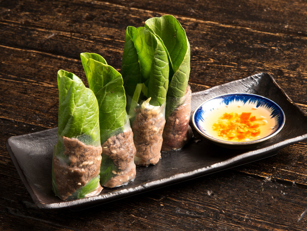 phoandbun's tweet photo. No dish lasts long at our tables, especially our delicious Ginger Beef Summer Rolls!😏 https://t.co/zMFN7pVEry