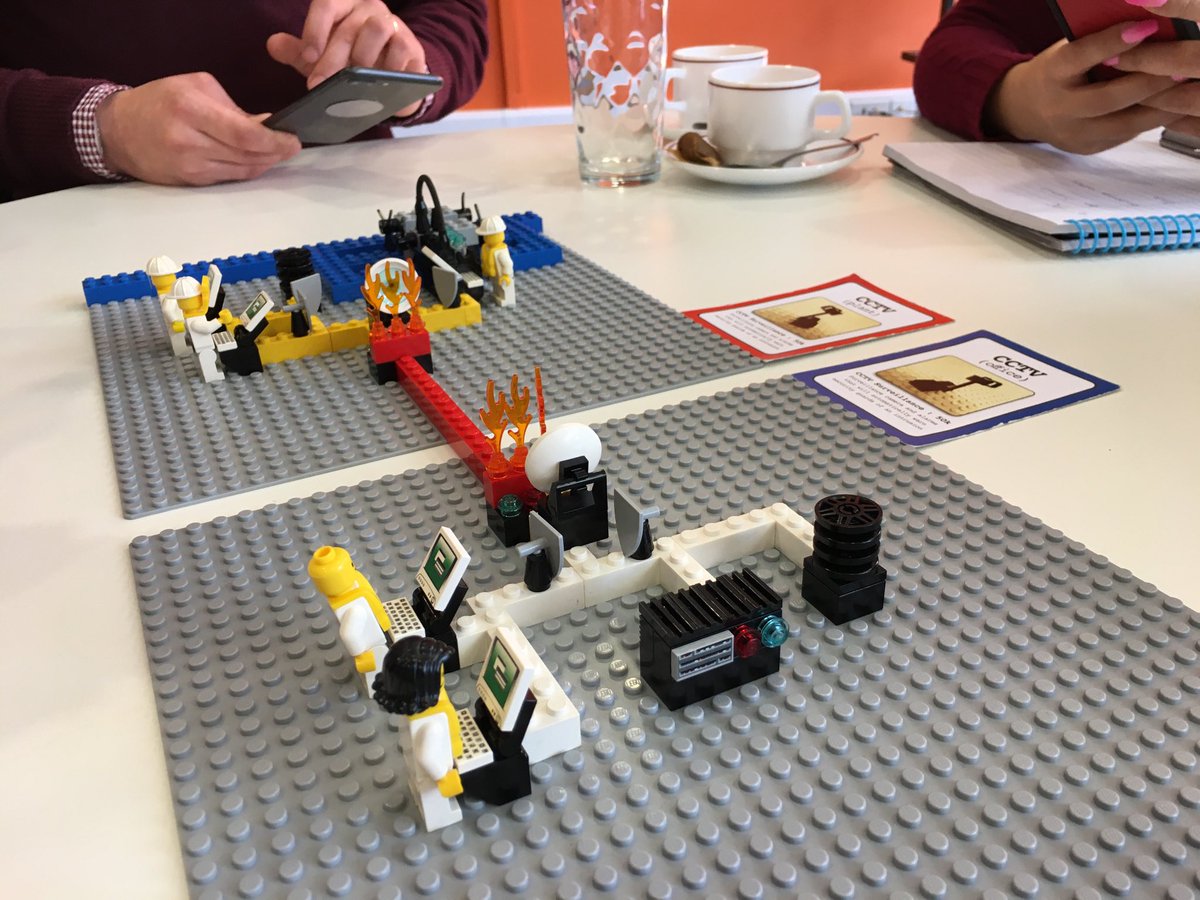 👍Enjoying an intense session at a cyber security workshop ⁦@GlassBoxTaunton⁩. Do love a bit of LEGO #SWRCCULego