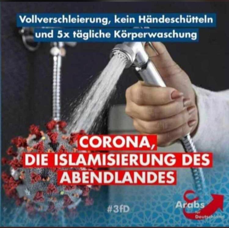 mustansar90's tweet photo. Corona die islamiserung des Abendlandes.
#3fd
#COVIDー19 https://t.co/DUey8c1dIF