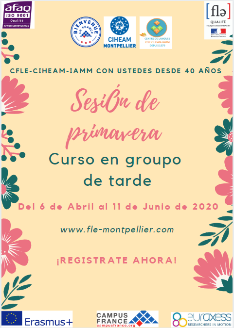 CIHEAMIAMM's tweet photo. ¿Estáis listos? Nuestra sesión de primavera 💮se acerca ... Venga descubrir y #aprender el #francés con nosotros.
Regístrese rápidamente en este enlace: https://t.co/O0Vw7PNkeg
#apprendreFR #aprenderFR #frances #FLE https://t.co/iPpmLBsMxe