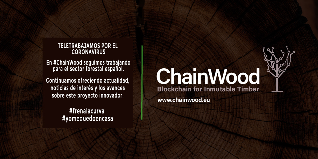 📢En #ChainWood seguimos trabajando. 

Siendo conscientes de la situación actual que atraviesa el país debido al #coronavirus. Somos responsables, y #teletrabajamos. 

Nos sumamos a las recomendaciones de profesionales y expertos, y también #yomequedoencasa para #frenalacurva💪.