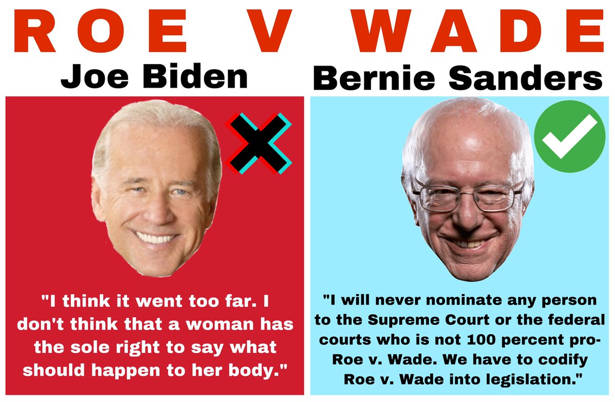 @davidaxelrod @JoeBiden Too bad he’s against Roe v Wade huh? I will NEVER VOTE FOR SOMEONE WHO HAS ADVOCATED AGAINST ABORTION RIGHTS, especially for poor women.

#LyinBiden #CancelBiden #NeverBiden #ProtectAbortionRights #DemDebate #DemDebate2020