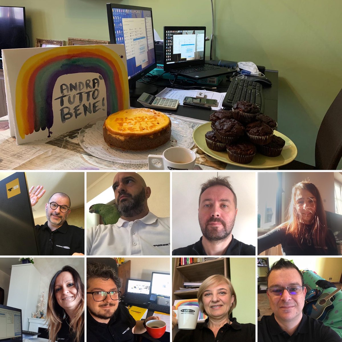 TurckBanner's tweet photo. ✔ Iniziare bene la settimana ai tempi del Coronavirus?
Noi in Turck Banner non abbiamo perso le sane abitudini.
La colazione la facciamo in #smarworking.
#turckbanneritaly #webcoffee #covid19 #iorestoacasa #TBRestaACasaNonSiFerma https://t.co/YR3GX3xPQA