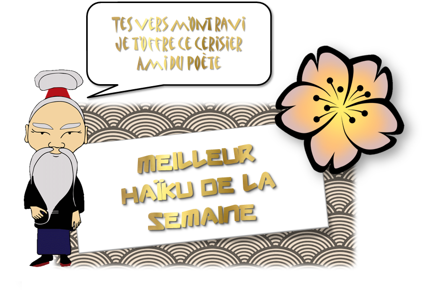 Une formidable 1ère semaine de défi avec 113 haïkus envoyés par 13 classes au #SenseiTwitHaiku !

Bravo à tous ! 
Et notamment @ce2leo, @0220797x, Lou <a href="/CM1CM2STADE/">CM Stade : Hubert-Bouffier</a>, Sahana <a href="/PajotALaPage/">PajotÀLaPage</a> et Mathys <a href="/5C_Cuvier/">5C.Cuvier</a>, vous remportez les cerisiers d'or!

A très bientôt pour la suite !