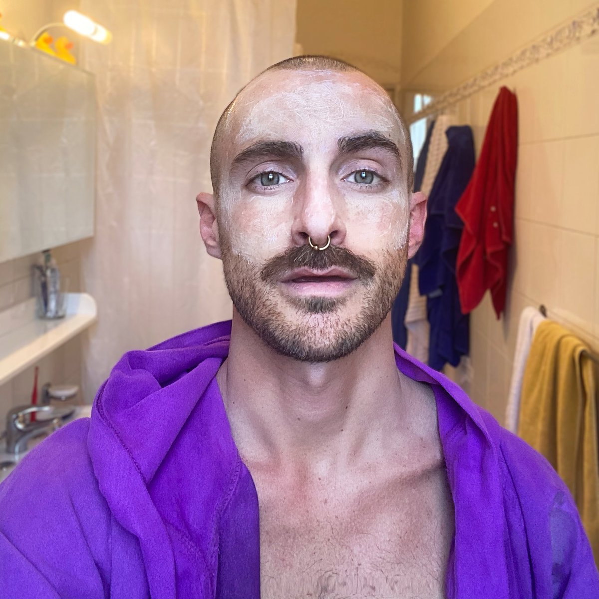 mustache septum piercing