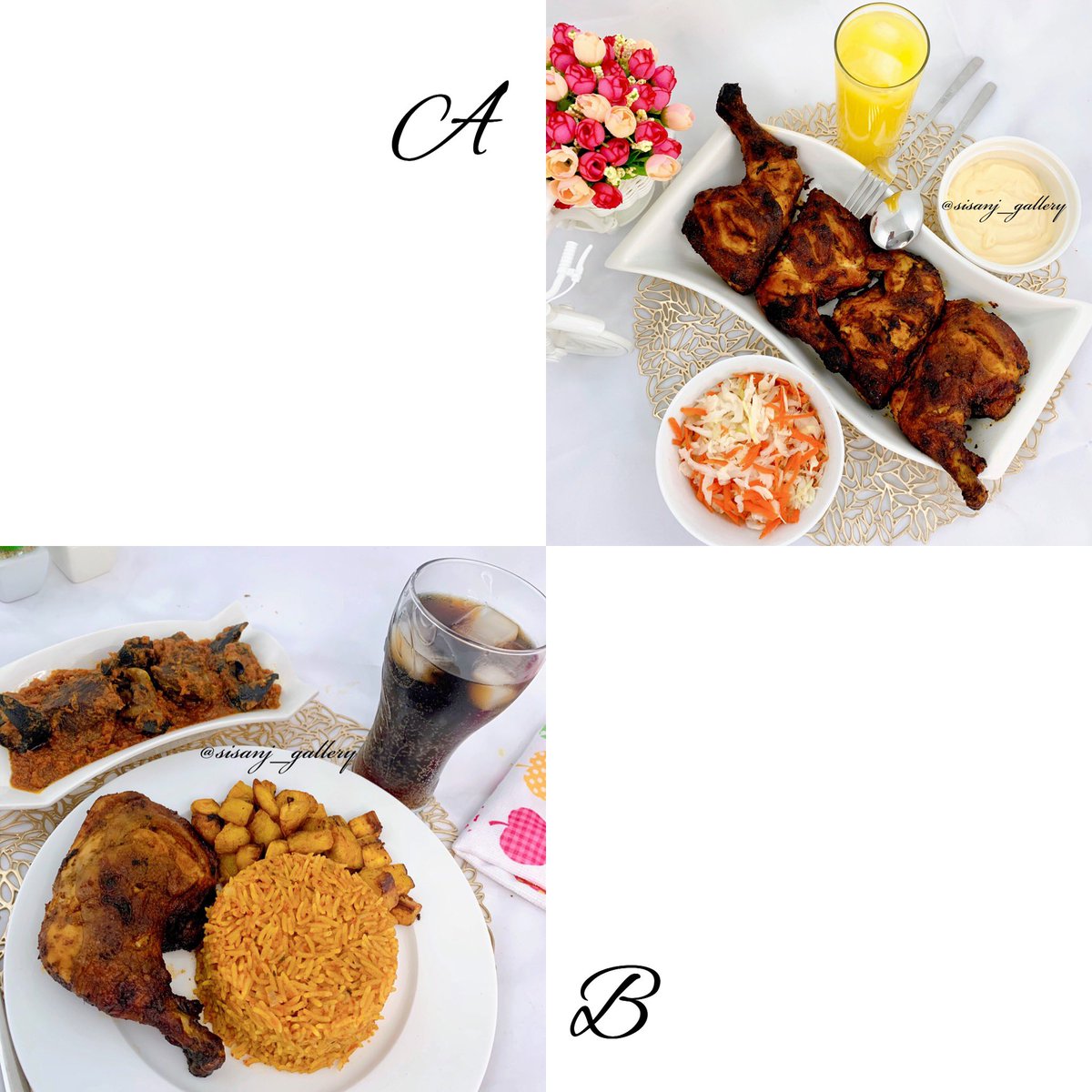 SisanJ_Omas's tweet photo. Take your pick😅. 
.
.
.
.

#nigerianfood #nigerianrecipes #foodphotography #foodblogger #chefrican #foodphotographyandstyling #cookingtips #youtuber #foodfairlagos #africanfoodyummy #sisanjgallery https://t.co/rSUZM7TVPx