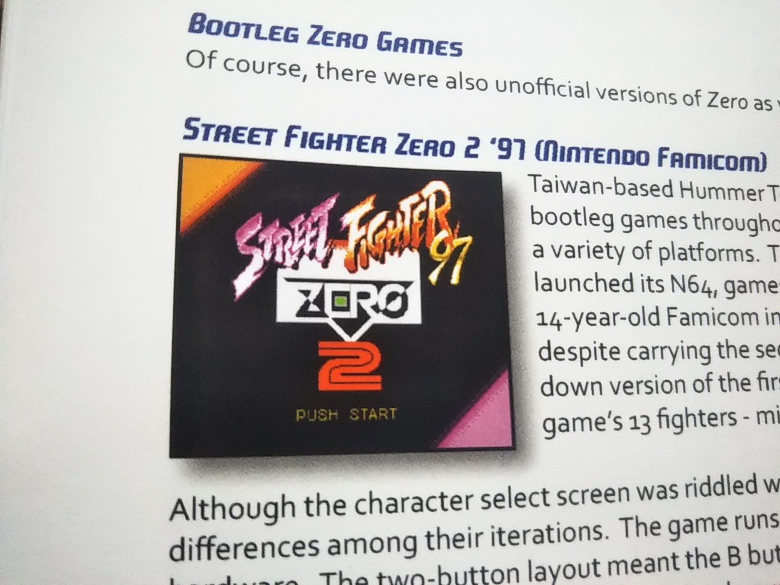 りょう Street Fighter 海賊版 この内容の充実具合からいってカプコン公式本ではないかと思いたくなるけど なぜかパチモン 非公式作品 まで紹介している凝りよう 有名な ストiiレインボー ストzero2 97 そして ストzero4 さすがに