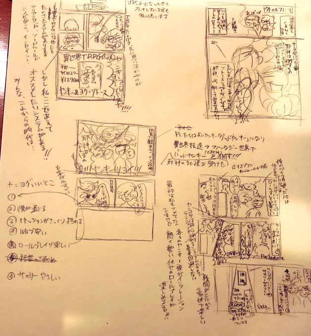 #鯖井1日1本漫画ワンドロ
ヤンヨグ漫画のネームを書きました! 