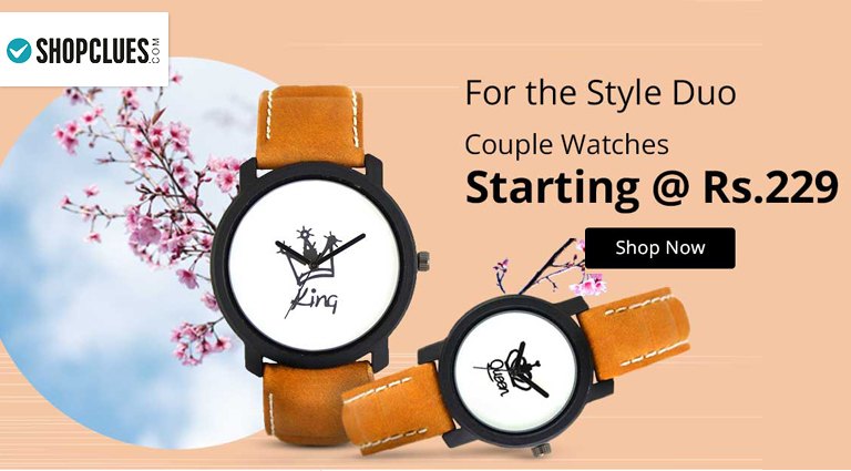 CouponndealN's tweet photo. Couple Watch Starting At Just Rs. 299
Buy From Here >> https://t.co/B900tVJoaj
#couplewatch #couplegoals #bestgifts #watch #fashionstyle #shopclues #couponndeal https://t.co/3DkpnCtkUo