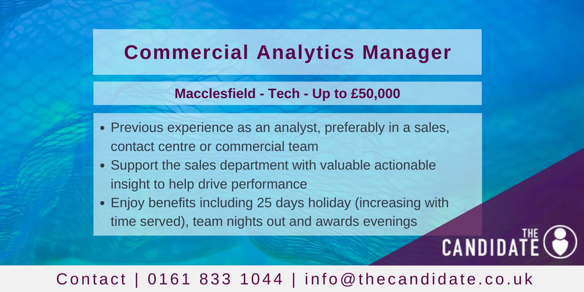 thecandidateuk's tweet image. 🍭Have you seen this sweet role?🍭 

@AnalyticsLeif&apos;s #analytics #joboftheweek is not to be missed! He&apos;s looking for an ambitious #AnalyticsManager. Are you the one? Find out! buff.ly/38YgSyt