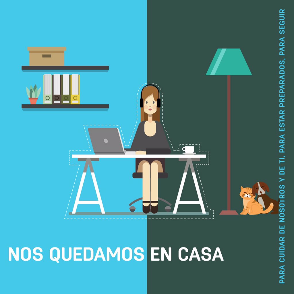 Aprovechamos los años de experiencia para teletrabajar desde casa pero más unidos que nunca.

#quédateencasa, nosotros te ayudamos.