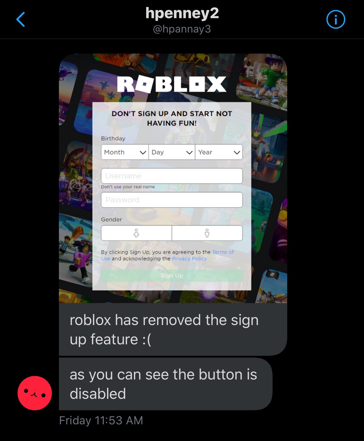 News Roblox On Twitter Breaking You Can No Longer Make A New