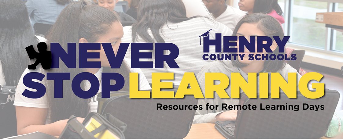 HenryCountyBOE's tweet image. Welcome to Day 1 of Remote Learning for 2020.  Our teachers, administrators, and district leaders stand ready to help our students keep the learning going. If you have any questions, teachers and admins are available by email. #ExpectExceptionalHCS #NeverStopLearningHCS