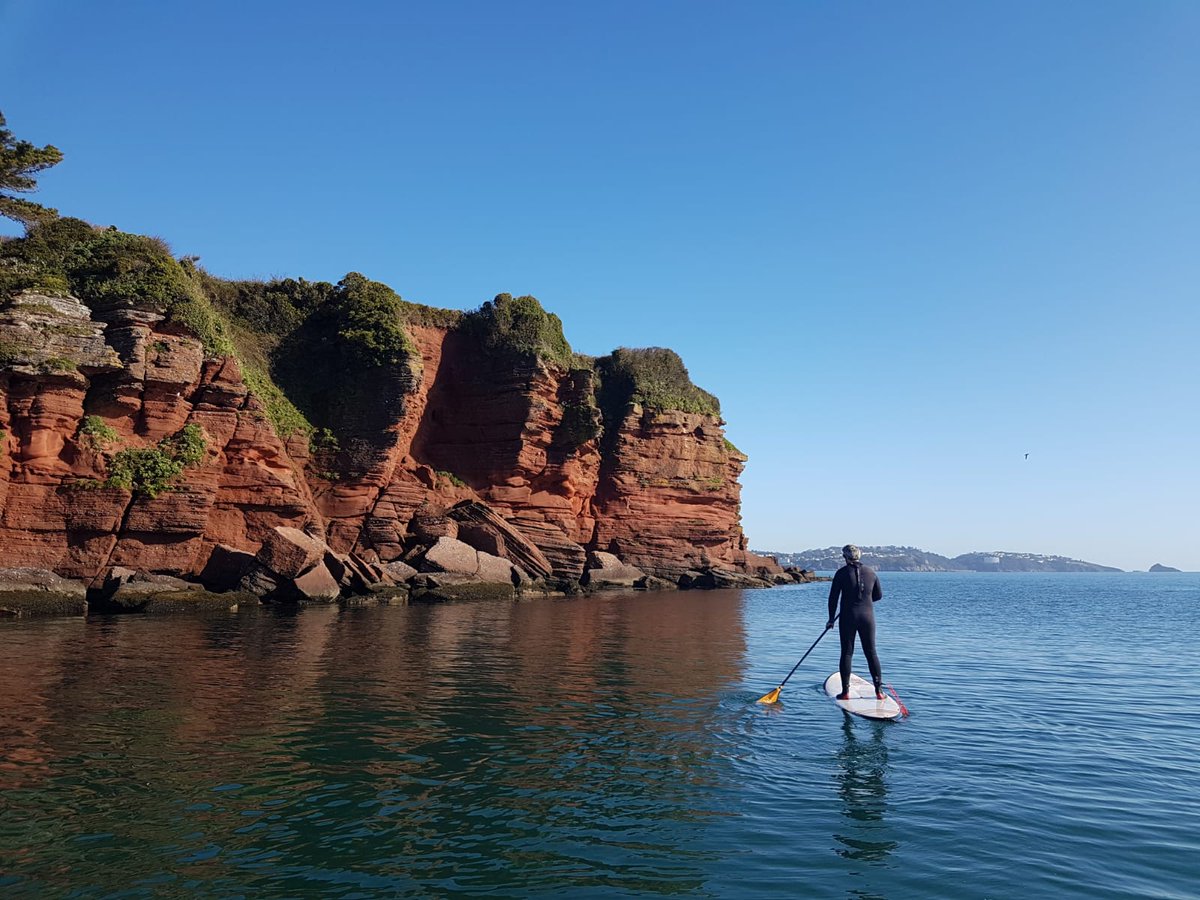 Is there a better way to enjoy a Monday morning than seeing the best the English Riviera has to offer on the water. In the sunshine too. 
#openforbusiness #sup #englishriviera #activities #rivieramoments #visitdevon #lovedevon #whatsondevon #naturallyinspiring @whatsonsouthwest