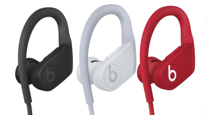 appleinsider's tweet photo. #Apple's Beats subsidiary has launched its latest wireless earbuds, with Powerbeats 4 now bringing up to 15 hours of battery life, plus "Hey, Siri" control, and automatic announcing of messages. https://t.co/LxJWVsp2QK https://t.co/QXvNg8IbvA