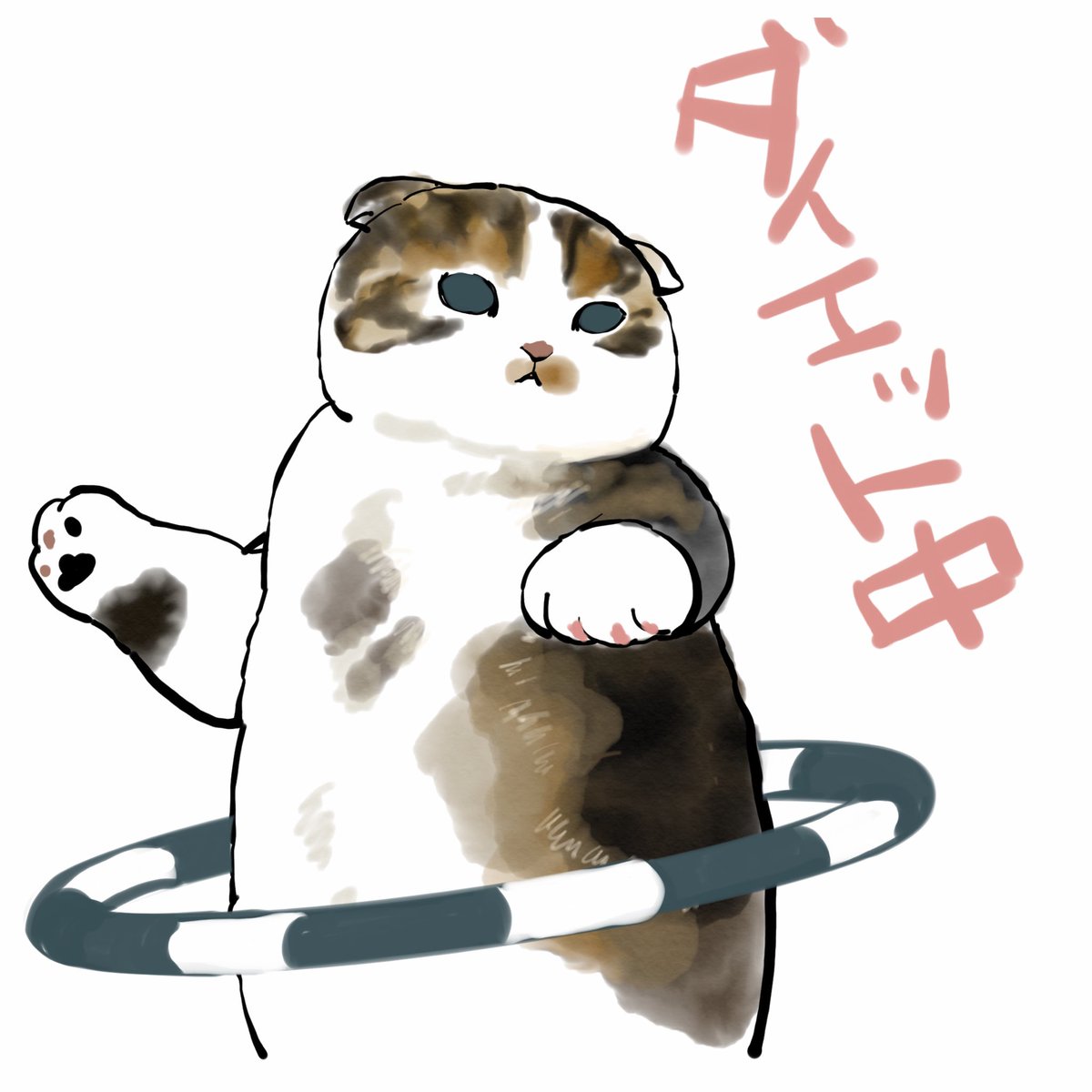うちの子いちばんlineスタンプ企画 黒猫娘さん お写真ありがとうございます ぢゅの のイラスト