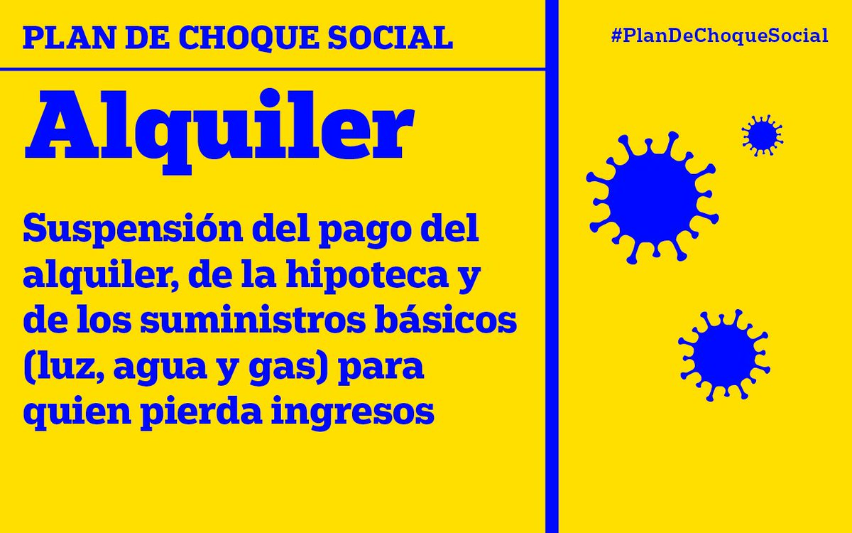 Yo diría además #RentaBásicadeCuarentena para todas –no hay posibilidad de discriminar quien "lo necesita más" porque eso colapsaría el sistema que además está parado. Para muchas personas sin ahorros la renta es urgente desde ya porque les están despidiendo.
#PlandeChoqueSocial