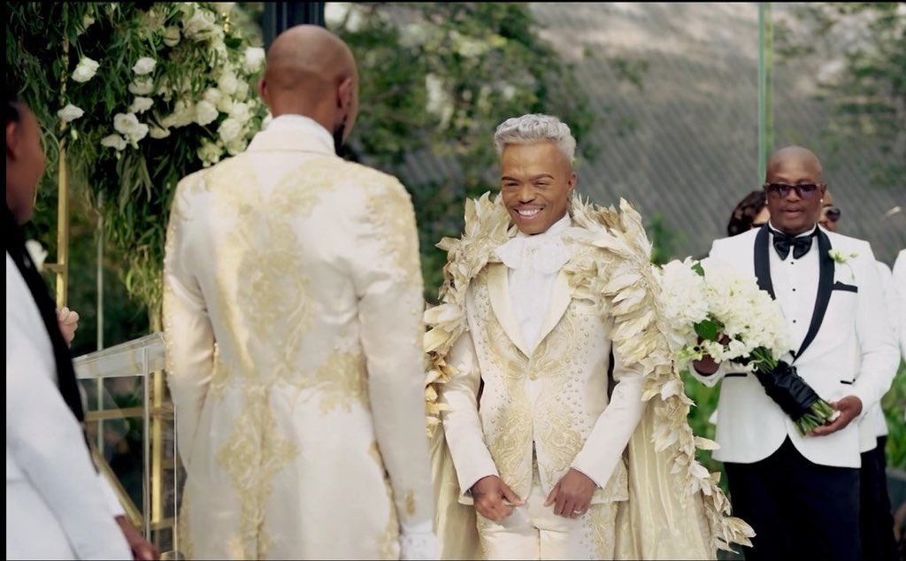 monD_Motadi's tweet image. This wedding was very important for so many reasons but I just want to take this moment to say thank you so much to @somizi and @mohale_motaung for sharing their special day with us, some queer child out there knows that they too can find their happily ever after. #Somhaleunion