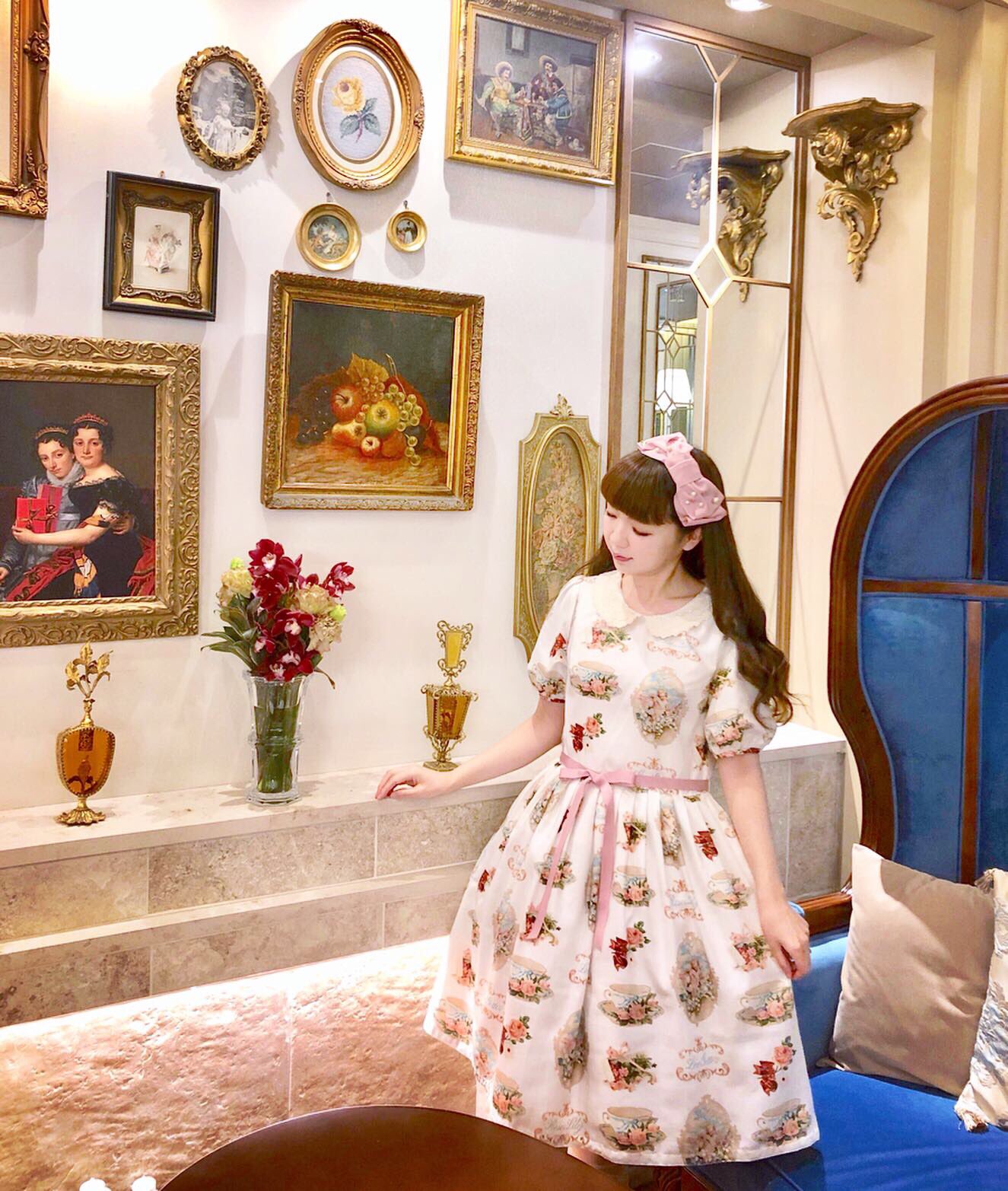 ルルゲッタFlower Angel 袖付ワンピース