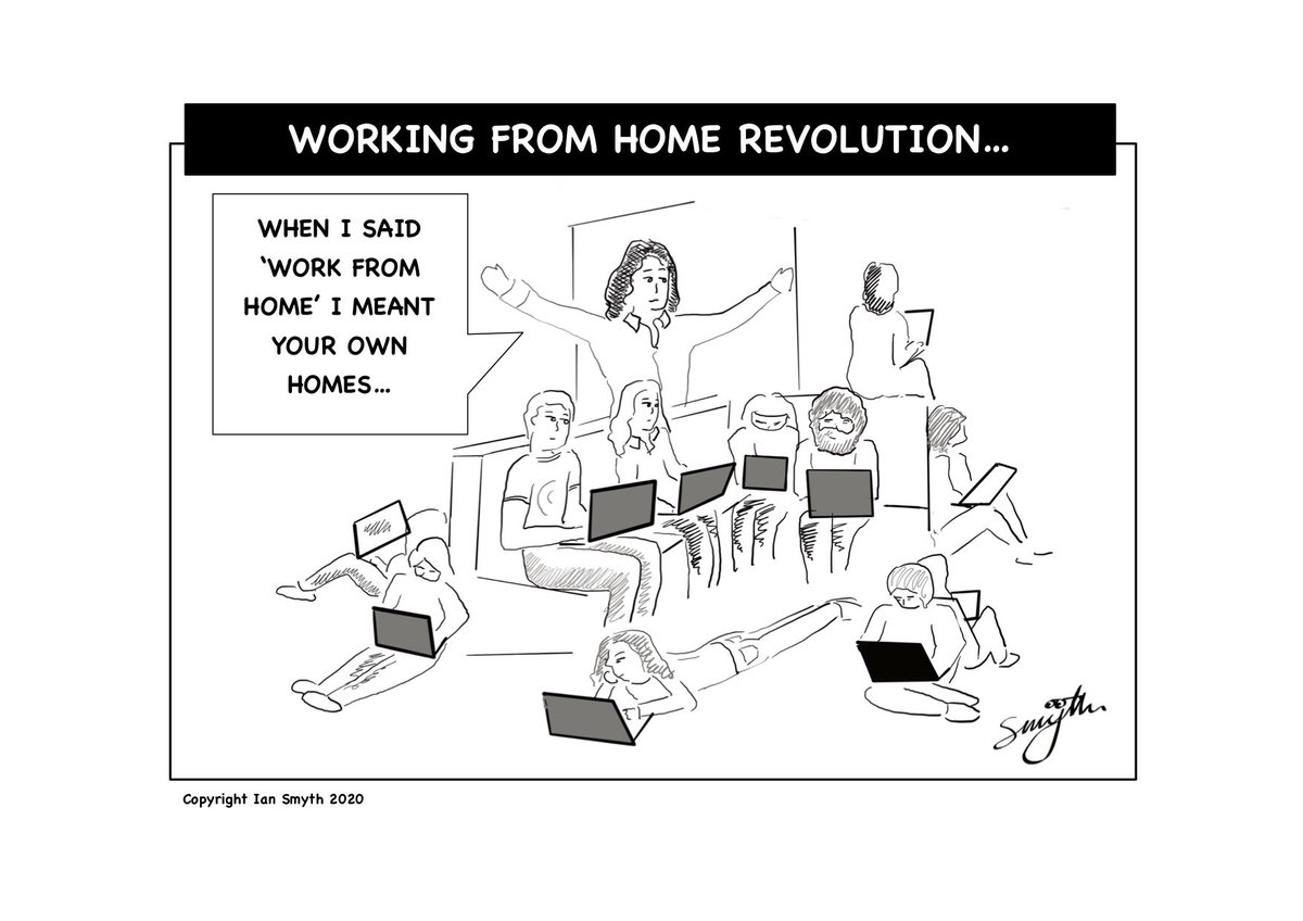 I’m blessed that I always work from home. It allows me to be a better colleague and parent. And I am much more productive. The food is better and cheaper. (Also, your own loo) .#StayAtHome #justsaying