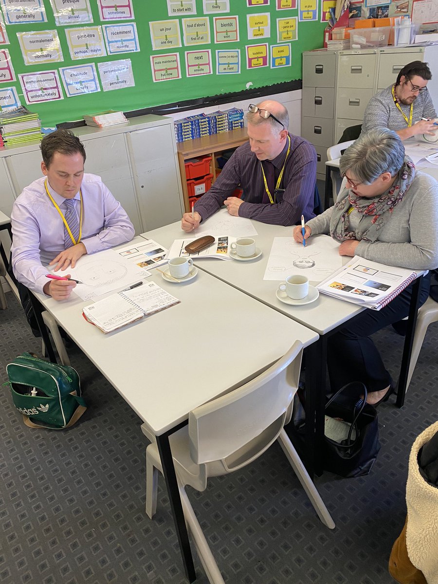 QuantockTA's tweet photo. 5 Schools PLN creating self-portraits identifying what their core values are and how this relates to their social competence; teaching competence; classroom management competence @jimrogers72 @AnsfordAcademy @crispinschool @BlueSchoolWells @StanchesterAcad #whitstone https://t.co/NFemZnkfsh