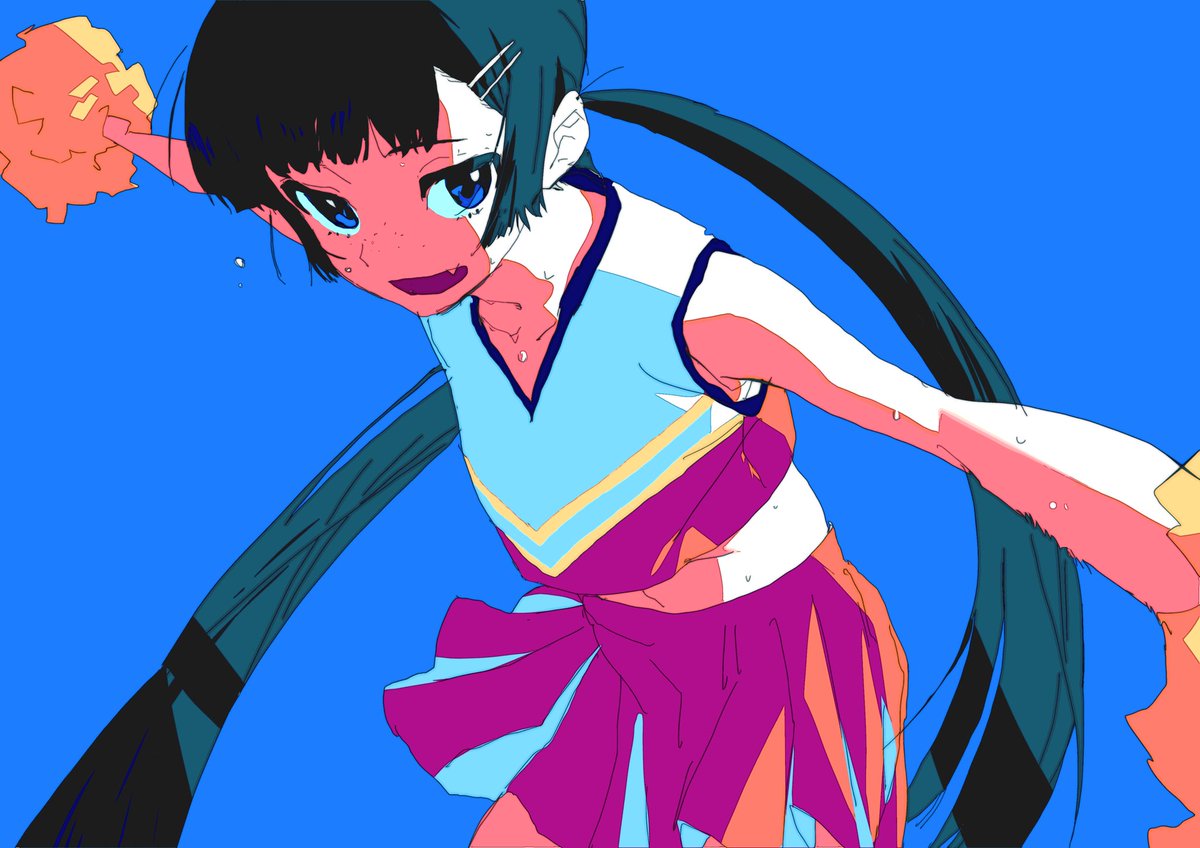 「チアガール、、、 」庄一のイラスト