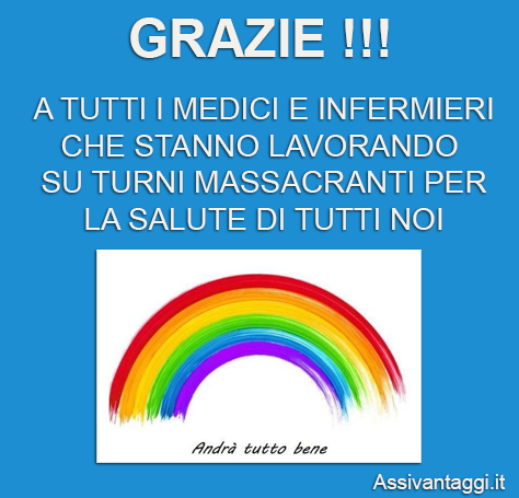 assivantaggi's tweet photo. GRAZIE!!!
https://t.co/SQUojCEXJB
#grazie #coronavirus #iorestoacasa #andratuttobene https://t.co/LLm0laMGAK